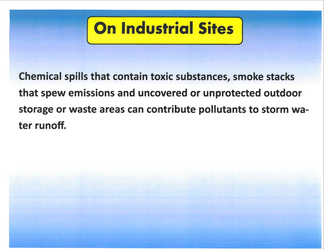 An industrial site showing a chemical spill - Copy